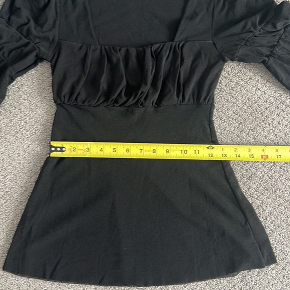 Sweet Pea - Black Sheer Mesh Blouse - Picture 7 of 8